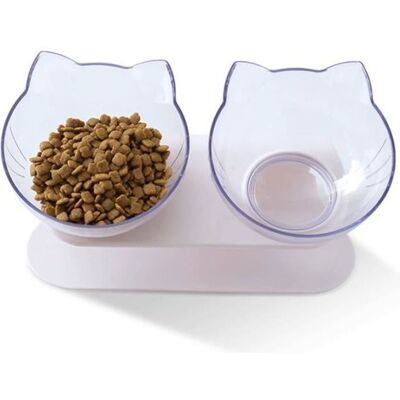 Cellfast Double Bol De Nourriture Pour Animal Domestique Avec Support Surélevé Pour Chats Et Chiens De Petite Taille - Publicité Cellfast Double Bol De Nourriture Pour Animal Domestique Avec Support Surélevé Pour Chats Et Chiens De Petite Taille - Publicité