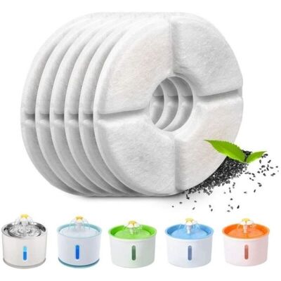 SANS MARQUE 6 Pcs Filtres De Remplacement Pour Fontaine À Eau Pour Animaux De Compagnie, Filtres Avec Charbon Actif Et Résine, Pour Chat/chien - Publicité SANS MARQUE 6 Pcs Filtres De Remplacement Pour Fontaine À Eau Pour Animaux De Compagnie, Filtres Avec Charbon Actif Et Résine, Pour Chat/chien - Publicité