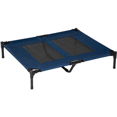 ARRIGONI Lit Sur Pieds Xxl Pour Chien Chat Lit De Camp Animal 92l X 76l X 18h Cm Bleu Marine - Publicité ARRIGONI Lit Sur Pieds Xxl Pour Chien Chat Lit De Camp Animal 92l X 76l X 18h Cm Bleu Marine - Publicité