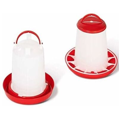 ABYSSE Lot Mangeoire 3 Kg Et Abreuvoir 3l Pour Poules Et Volailles - Publicité ABYSSE Lot Mangeoire 3 Kg Et Abreuvoir 3l Pour Poules Et Volailles - Publicité