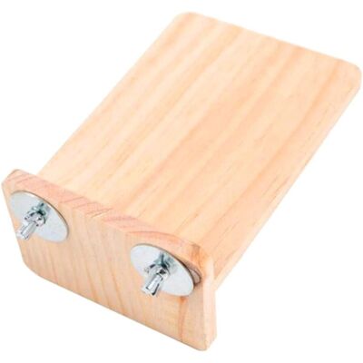 LISATR Plateforme Pour Oiseaux, Perchoir En Bois, Support À Mâcher Pour Perroquets De Petite Et Moyenne Taille - Publicité LISATR Plateforme Pour Oiseaux, Perchoir En Bois, Support À Mâcher Pour Perroquets De Petite Et Moyenne Taille - Publicité