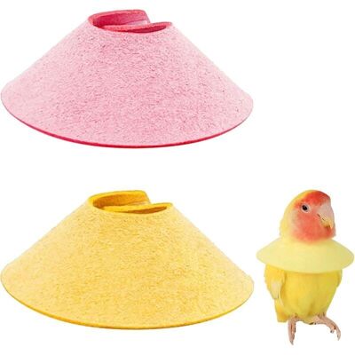 ULISEM Collier De Contention Anti-morsure Pour Perroquets – Lot De 2 Cônes Protecteurs En Plastique Léger Et Ajustable - Publicité ULISEM Collier De Contention Anti-morsure Pour Perroquets – Lot De 2 Cônes Protecteurs En Plastique Léger Et Ajustable - Publicité