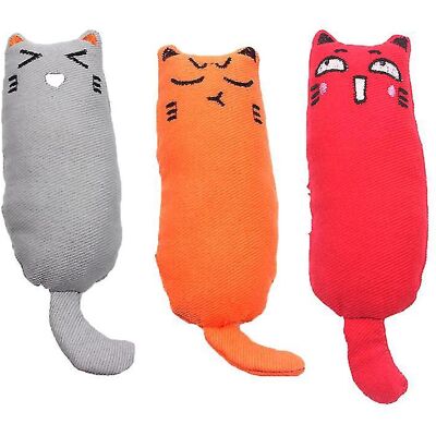 FATRD Lot De 3 Jouets À L'Herbe À Chat Pour Chats - Publicité FATRD Lot De 3 Jouets À L'Herbe À Chat Pour Chats - Publicité