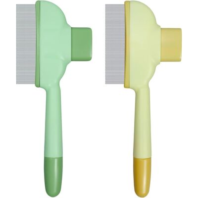 GRASSLIN 2 Peigne À Puces, Bouton Éjection, Acier Inoxydable, Abs, Pour Chats Et Chiens - Publicité GRASSLIN 2 Peigne À Puces, Bouton Éjection, Acier Inoxydable, Abs, Pour Chats Et Chiens - Publicité