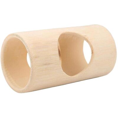 LISATR Tunnel En Bois Naturel Pour Hamster, Planeur De Sucre, Cachette En Bambou Pour Furet, Jouet À Mâcher - Publicité LISATR Tunnel En Bois Naturel Pour Hamster, Planeur De Sucre, Cachette En Bambou Pour Furet, Jouet À Mâcher - Publicité