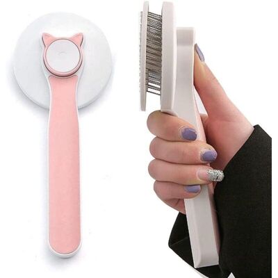 OEM Brosse Pour Chat & Chien - Brosses Autonettoyantes Anti Poils Morts Pour Chiens & Chats - Accessoire Pour Animaux À Poil Long Ou Court - Ne Tire Pas Les Poils Pour Un Toilettage Facile - Rose - Publicité OEM Brosse Pour Chat & Chien - Brosses Autonettoyantes Anti Poils Morts Pour Chiens & Chats - Accessoire Pour Animaux À Poil Long Ou Court - Ne Tire Pas Les Poils Pour Un Toilettage Facile - Rose - Publicité