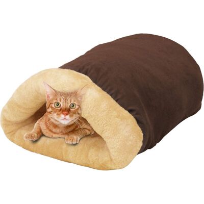 Vision Niche Auto-chauffante 4 En 1 Pour Chat, Niche Douillette Et Refuge Pour Animaux (marron) - Publicité Vision Niche Auto-chauffante 4 En 1 Pour Chat, Niche Douillette Et Refuge Pour Animaux (marron) - Publicité