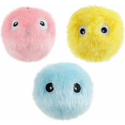 Lot De 3 Balles En Peluche Pour Chat, Sons D'Oiseaux, Grenouilles, Grillons – Delkevic - Publicité Lot De 3 Balles En Peluche Pour Chat, Sons D'Oiseaux, Grenouilles, Grillons – Delkevic - Publicité