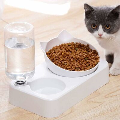 Scotch Lot De 2 Gamelles D'Eau Et De Nourriture, Distributeur D'Eau Automatique Avec Gamelle De Nourriture, Pour Chiens Et Chats De Petite Taille Ou Moyenne Taille-.. Publicité Scotch Lot De 2 Gamelles D'Eau Et De Nourriture, Distributeur D'Eau Automatique Avec Gamelle De Nourriture, Pour Chiens Et Chats De Petite Taille Ou Moyenne Taille-.. Publicité