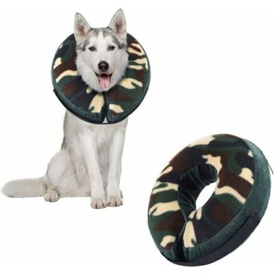 ABYSSE Collerette Gonflable Pour Chien Et Chat – Ajustable, Camouflage – Protection Après Chirurgie – Taille L Pour Animaux De Grande Taille - Publicité ABYSSE Collerette Gonflable Pour Chien Et Chat – Ajustable, Camouflage – Protection Après Chirurgie – Taille L Pour Animaux De Grande Taille - Publicité