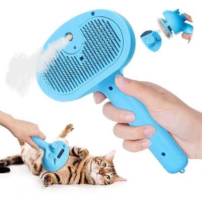 Cellfast Brosse Chat Vapeur, 4 En 1 Brosse Pour Chat Autonettoyante, Brosse Chien Chat À Vapeur, Peigne De Massage En Spray Pour Chats - Publicité Cellfast Brosse Chat Vapeur, 4 En 1 Brosse Pour Chat Autonettoyante, Brosse Chien Chat À Vapeur, Peigne De Massage En Spray Pour Chats - Publicité