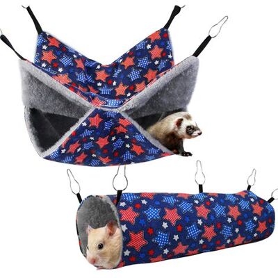 OEM Hamac Pour Furet, Rat, Cochon D'Inde, Jouets Doux Pour Hamster, Tunnels Et Tubes Suspendus, Cachette, Jeu Et Sommeil, Lot De 2, Étoile Bleue - Publicité OEM Hamac Pour Furet, Rat, Cochon D'Inde, Jouets Doux Pour Hamster, Tunnels Et Tubes Suspendus, Cachette, Jeu Et Sommeil, Lot De 2, Étoile Bleue - Publicité