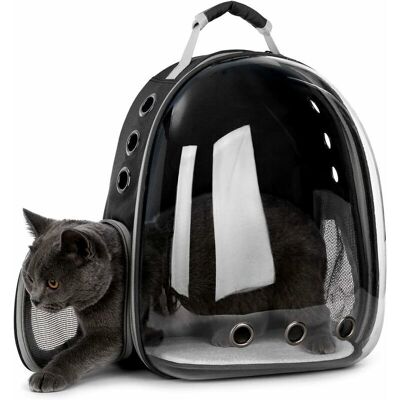 BRINSEA Transporteur D'Animaux Sac À Dos Transparent Chiens Et Chats Sac De Transport Extérieur Conception De Capsule Respirante Visites À 180 Degrés Pour Les Animaux Domestiques - Noir - Publicité BRINSEA Transporteur D'Animaux Sac À Dos Transparent Chiens Et Chats Sac De Transport Extérieur Conception De Capsule Respirante Visites À 180 Degrés Pour Les Animaux Domestiques - Noir - Publicité