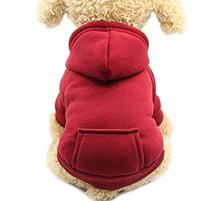 OEM Sweat À Capuche Pour Chat Vêtements Pour Chien En Coton Avec Manteau D'Hiver Et Poche Extérieure,pull De Chien D'Hiver Pull À De Noël (rouge,m) - Publicité OEM Sweat À Capuche Pour Chat Vêtements Pour Chien En Coton Avec Manteau D'Hiver Et Poche Extérieure,pull De Chien D'Hiver Pull À De Noël (rouge,m) - Publicité
