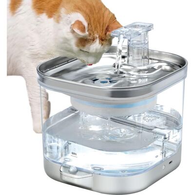 Vision Tigrezy Fontaine À Eau Pour Chat , Fontaine À Eau Automatique 2 L Pour Chat Et Chien Avec Détecteur De Mouvement, Pompe À Eau Ultra Silencieuse Et 3 Filtres, Pour Animaux De Compagnie - Publicité Vision Tigrezy Fontaine À Eau Pour Chat , Fontaine À Eau Automatique 2 L Pour Chat Et Chien Avec Détecteur De Mouvement, Pompe À Eau Ultra Silencieuse Et 3 Filtres, Pour Animaux De Compagnie - Publicité