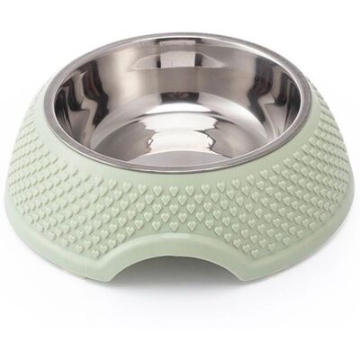 BRINSEA Bol Pour Animaux De Compagnie Chat Bol De Riz Chat Bol Chien Bol En Plastique Acier Inoxydable Anti-renversement Grande Capacité Vert - Publicité BRINSEA Bol Pour Animaux De Compagnie Chat Bol De Riz Chat Bol Chien Bol En Plastique Acier Inoxydable Anti-renversement Grande Capacité Vert - Publicité