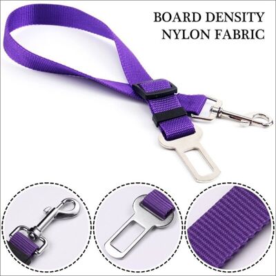 OEM Laisse Ceinture De Sécurité Pour Chien/chat/harnais Animaux De Compagnie Pour Les Sièges De Voiture- Violet - Publicité OEM Laisse Ceinture De Sécurité Pour Chien/chat/harnais Animaux De Compagnie Pour Les Sièges De Voiture- Violet - Publicité