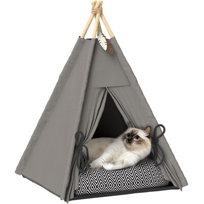 ARRIGONI Tipi Pour Animaux Lit Pour Chat Et Petit Chien Avec Coussin - Publicité ARRIGONI Tipi Pour Animaux Lit Pour Chat Et Petit Chien Avec Coussin - Publicité