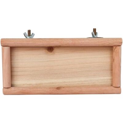 LISATR Plateforme Pour Oiseaux, Perchoir En Bois, Support À Mâcher Pour Perroquets De Petite Et Moyenne Taille - Publicité LISATR Plateforme Pour Oiseaux, Perchoir En Bois, Support À Mâcher Pour Perroquets De Petite Et Moyenne Taille - Publicité