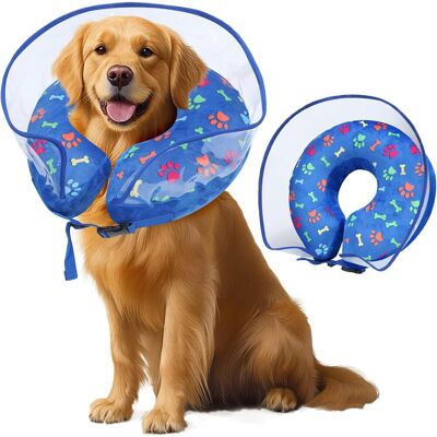 Generic Collerette Chien Gonflable, Collier De Protection Pour Chiens Et Chats, Collier Amovible De Récupération Chat Cône De Cicatrisation - Publicité Generic Collerette Chien Gonflable, Collier De Protection Pour Chiens Et Chats, Collier Amovible De Récupération Chat Cône De Cicatrisation - Publicité
