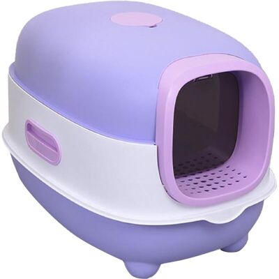 ETNZEBC Bac À Litière Fermé Pour Chat, Très Grande Odeur Anti-éclaboussures, Boîte De Toilette Pour Chat, Pour Fournitures Pour Animaux De Compagnie - Publicité ETNZEBC Bac À Litière Fermé Pour Chat, Très Grande Odeur Anti-éclaboussures, Boîte De Toilette Pour Chat, Pour Fournitures Pour Animaux De Compagnie - Publicité