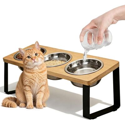 SANS MARQUE Gamelle Chat Inclinée, Gamelles Surélevées Inclinées, 3 Gamelles Surélevées, Chaton Inclinés Pour Nourriture Eau Ensemble Gamelles En Acier Inoxydable Pour Chats Petits Chiens - Publicité SANS MARQUE Gamelle Chat Inclinée, Gamelles Surélevées Inclinées, 3 Gamelles Surélevées, Chaton Inclinés Pour Nourriture Eau Ensemble Gamelles En Acier Inoxydable Pour Chats Petits Chiens - Publicité