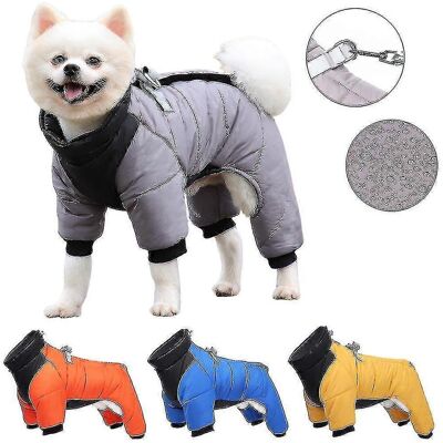 LISATR Vêtements D'Hiver Pour Chiens : Manteau Imperméable Avec Anneau En D, Vêtement Chaud Pour Chiens De Taille Moyenne, Veste Pour Chiot, Manteau Pour Chien, Combinaison À Quatre Pattes-hook Loop Gray-xxx - Publicité LISATR Vêtements D'Hiver Pour Chiens : Manteau Imperméable Avec Anneau En D, Vêtement Chaud Pour Chiens De Taille Moyenne, Veste Pour Chiot, Manteau Pour Chien, Combinaison À Quatre Pattes-hook Loop Gray-xxx - Publicité