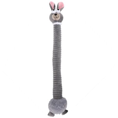 EOSNOW Peluche Durable À Longue Bande En Forme D'Animaux, Morsure Molaire, Nettoyage Des Dents, Sonnant, Jouet Interactif Pour Chiens, Lapin Mignon Gris - Publicité EOSNOW Peluche Durable À Longue Bande En Forme D'Animaux, Morsure Molaire, Nettoyage Des Dents, Sonnant, Jouet Interactif Pour Chiens, Lapin Mignon Gris - Publicité