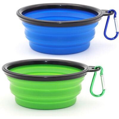 Scotch Gamelles Pliables Portables Pour Animaux De Compagnie, Lot De 2, Distributeurs D'Eau Pour Chats Et Chiens, Adaptées Aux Promenades, Au Stationnement Et Aux Voyages, Livrées Avec 2 Mousquetons (petit, - Publicité Scotch Gamelles Pliables Portables Pour Animaux De Compagnie, Lot De 2, Distributeurs D'Eau Pour Chats Et Chiens, Adaptées Aux Promenades, Au Stationnement Et Aux Voyages, Livrées Avec 2 Mousquetons (petit, - Publicité