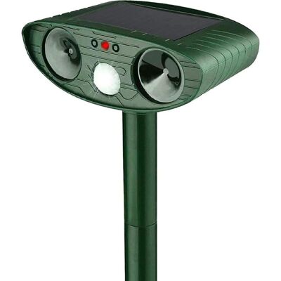 Vision Répulsif À Ultrasons Solaire Pour Chats Et Rongeurs, Étanche, Avec Détecteur De Mouvement Pour Chats, Chiens, Souris Et Animaux Sauvages - Publicité Vision Répulsif À Ultrasons Solaire Pour Chats Et Rongeurs, Étanche, Avec Détecteur De Mouvement Pour Chats, Chiens, Souris Et Animaux Sauvages - Publicité