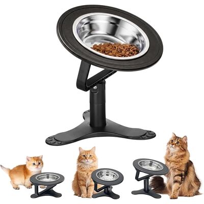 SANS MARQUE Support Gamelle Chat Surélevée, 20.519.55cm Animaux De Compagnie Réglable Surélevé Bol Chat, Support Gamelle Chien Surelevee, Gamelles Surélevées De 3 Hauteurs Ajustables Pour Chaton Petits Chiens - Publicité SANS MARQUE Support Gamelle Chat Surélevée, 20.519.55cm Animaux De Compagnie Réglable Surélevé Bol Chat, Support Gamelle Chien Surelevee, Gamelles Surélevées De 3 Hauteurs Ajustables Pour Chaton Petits Chiens - Publicité