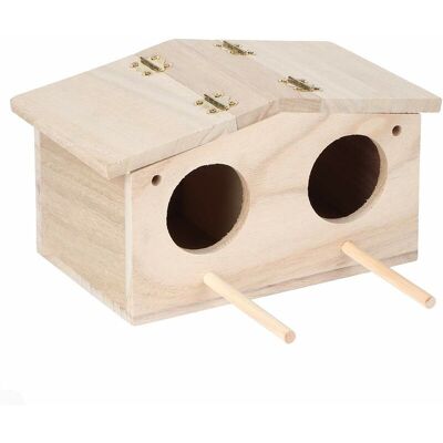 TOOLTEK Jeffergarden Nids D'Oiseaux En Bois Pour Animaux De Compagnie, Boîte D'Élevage, Cage, Accessoires Pour Perroquets, Hirondelles - Publicité TOOLTEK Jeffergarden Nids D'Oiseaux En Bois Pour Animaux De Compagnie, Boîte D'Élevage, Cage, Accessoires Pour Perroquets, Hirondelles - Publicité