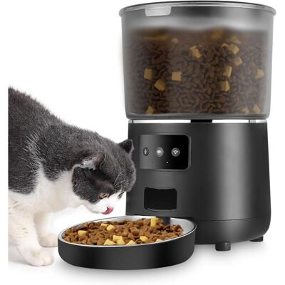 Melissa 4l Distributeur Croquettes Chat/chien Automatique, Distributeurs De Nourriture Pour Chiens, Avec Gamelle Acier Inoxydable, 4 Repas Par Jour - Publicité Melissa 4l Distributeur Croquettes Chat/chien Automatique, Distributeurs De Nourriture Pour Chiens, Avec Gamelle Acier Inoxydable, 4 Repas Par Jour - Publicité