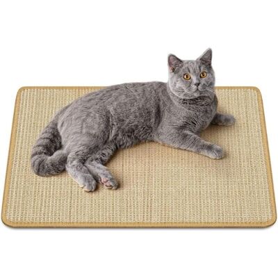 MOXIE Tapis Griffoir Pour Chat, Tapis À Gratter Pour Chat En Corde Tissée Sisal Naturel Anti-dérapant Pratique Jouet De Soins Pour Griffes Tapis De Chat Protéger Les Tapis Et Canapés 4060cm Marron - Publicité MOXIE Tapis Griffoir Pour Chat, Tapis À Gratter Pour Chat En Corde Tissée Sisal Naturel Anti-dérapant Pratique Jouet De Soins Pour Griffes Tapis De Chat Protéger Les Tapis Et Canapés 4060cm Marron - Publicité