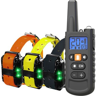 TOIVIZE Collier De Dressage Pour Chiens Rechargeable,portée De 3000m,avec Mode Vibration,son,choc Statique Et Lumière,ipx67 Résistant À L’eau,adapté Aux Chiens De Petites Et Moyennes Tailles - Publicité TOIVIZE Collier De Dressage Pour Chiens Rechargeable,portée De 3000m,avec Mode Vibration,son,choc Statique Et Lumière,ipx67 Résistant À L’eau,adapté Aux Chiens De Petites Et Moyennes Tailles - Publicité