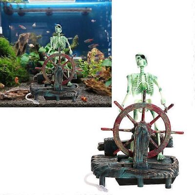 LAVVE Ornement D'Aquarium 2024, Capitaine Pirate, Décoration Pour Aquarium, Squelette Marin Sous-marin, Fonctionnement À Air Comprimé - Publicité LAVVE Ornement D'Aquarium 2024, Capitaine Pirate, Décoration Pour Aquarium, Squelette Marin Sous-marin, Fonctionnement À Air Comprimé - Publicité