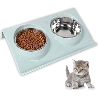 Vision Ensemble De Gamelles Pour Animaux De Compagnie, Gamelle Pour Chien, Gamelle Pour Chat Inclinable À 15 °, Double Litre, Adaptée Aux Petits Chiens Et Aux Gamelles De Nourriture Pour Chats (vert) - Publicité Vision Ensemble De Gamelles Pour Animaux De Compagnie, Gamelle Pour Chien, Gamelle Pour Chat Inclinable À 15 °, Double Litre, Adaptée Aux Petits Chiens Et Aux Gamelles De Nourriture Pour Chats (vert) - Publicité
