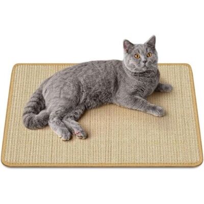 ABYSSE Tapis Griffoir Pour Chat, Tapis À Gratter Pour Chat En Corde Tissée Sisal Naturel Anti-dérapant Pratique Jouet De Soins Pour Griffes Tapis De Chat Protéger Les Tapis Et Canapés 4060cm Marron - Publicité ABYSSE Tapis Griffoir Pour Chat, Tapis À Gratter Pour Chat En Corde Tissée Sisal Naturel Anti-dérapant Pratique Jouet De Soins Pour Griffes Tapis De Chat Protéger Les Tapis Et Canapés 4060cm Marron - Publicité