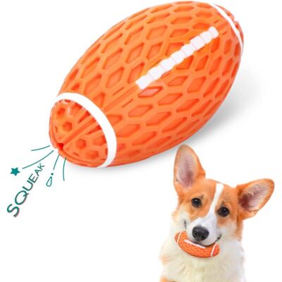 Melissa Balle Jouet Pour Chien, Balle Chiens Couineuse, Indestructible Balle Pour Chiens De Rugby En Caoutchouc Naturel, Balle Chien À Mâcher, Jouet Pour Chien Avec Toilettage Dentaire L10.3w5.6cm - Publicité Melissa Balle Jouet Pour Chien, Balle Chiens Couineuse, Indestructible Balle Pour Chiens De Rugby En Caoutchouc Naturel, Balle Chien À Mâcher, Jouet Pour Chien Avec Toilettage Dentaire L10.3w5.6cm - Publicité