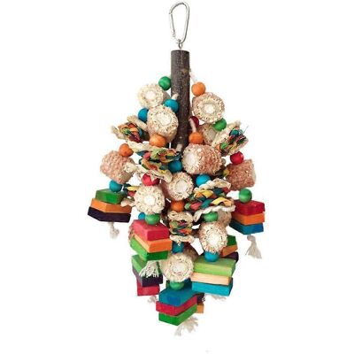RDTD Plante À Mâcher Pour Oiseaux, Accessoire Pour Cage À Perroquet, Jouet En Bois Coloré Pour Les Molaires D'Oiseaux - Publicité RDTD Plante À Mâcher Pour Oiseaux, Accessoire Pour Cage À Perroquet, Jouet En Bois Coloré Pour Les Molaires D'Oiseaux - Publicité