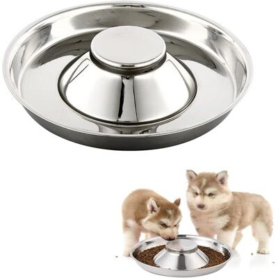 MOXIE Bol Pour Chiots, Gamelle Pour Chien En Acier Inoxydable, Chiot Bol D'Alimentation, Bol À Alimentation Lente, Convient À Plusieurs Animaux Compagnie Pour Manger L'Eau Et La Nourriture En Même Temps - Publicité MOXIE Bol Pour Chiots, Gamelle Pour Chien En Acier Inoxydable, Chiot Bol D'Alimentation, Bol À Alimentation Lente, Convient À Plusieurs Animaux Compagnie Pour Manger L'Eau Et La Nourriture En Même Temps - Publicité