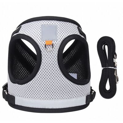 PELTOR Jeffergarden harnais Double Couche Polyester Pour Chien – Maille Réfléchissante, Ensemble Laisse, Pour Chiot, Promenade (gris) - Publicité PELTOR Jeffergarden harnais Double Couche Polyester Pour Chien – Maille Réfléchissante, Ensemble Laisse, Pour Chiot, Promenade (gris) - Publicité