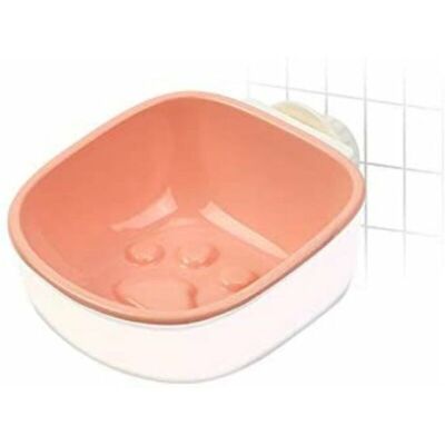 BRINSEA Amovible Bol De Chien Lent Nourrir Les Bols Pour Chat Pour Animaux De Compagnie, En Plastique Écologique Suspendu Anti-choke Cat Récipient À Cage De Nourriture Manger Lentement (rose, Empreinte) - Publicité BRINSEA Amovible Bol De Chien Lent Nourrir Les Bols Pour Chat Pour Animaux De Compagnie, En Plastique Écologique Suspendu Anti-choke Cat Récipient À Cage De Nourriture Manger Lentement (rose, Empreinte) - Publicité