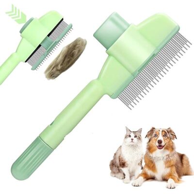 Cellfast Peigne Epilation Pour Animaux Compagnie, Brosse Chiens Chats Autonettoyante, Pour Soin Et Retrait Des Poi - Vert - Publicité Cellfast Peigne Epilation Pour Animaux Compagnie, Brosse Chiens Chats Autonettoyante, Pour Soin Et Retrait Des Poi - Vert - Publicité