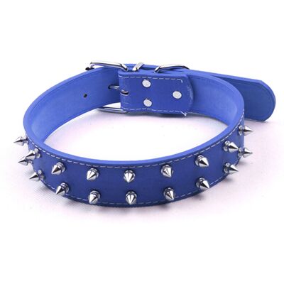 PELTOR Jeffergarden collier Style Punk Pour Chien - Cuir Pu À Clous, Bleu, Réglable - Pour Chiens Moyens/grands - Publicité PELTOR Jeffergarden collier Style Punk Pour Chien - Cuir Pu À Clous, Bleu, Réglable - Pour Chiens Moyens/grands - Publicité