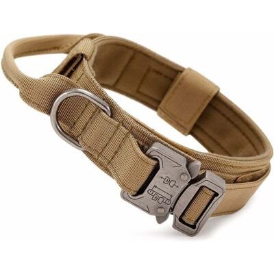 BRINSEA Collier De Chien Tactique Avec Poignée De Commande Collier Réglable Militaire En Nylon, Boucle En Métal, Rembourré Pour Chiens De Taille Moyenne(l) - Publicité BRINSEA Collier De Chien Tactique Avec Poignée De Commande Collier Réglable Militaire En Nylon, Boucle En Métal, Rembourré Pour Chiens De Taille Moyenne(l) - Publicité
