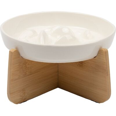Generic Gamelle Anti Glouton Chat Céramique Avec Bambou Support, Anti Vomissements Gamelle Pour Chat Manger Lentement Pour Wet/dry Food - Publicité Generic Gamelle Anti Glouton Chat Céramique Avec Bambou Support, Anti Vomissements Gamelle Pour Chat Manger Lentement Pour Wet/dry Food - Publicité