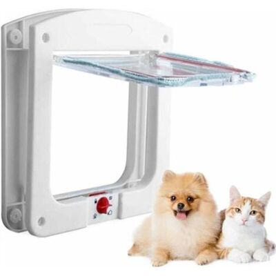 Barkbustersporte Pour Animaux, Chat Et Chien Avec Quatre Options De Verrouillage Pour Le Bois, Le Pvc Et La Résistance Aux Intempéries. Convient Aux Animaux De Moins De 15 Kg-fei Yu - Publicité Barkbustersporte Pour Animaux, Chat Et Chien Avec Quatre Options De Verrouillage Pour Le Bois, Le Pvc Et La Résistance Aux Intempéries. Convient Aux Animaux De Moins De 15 Kg-fei Yu - Publicité