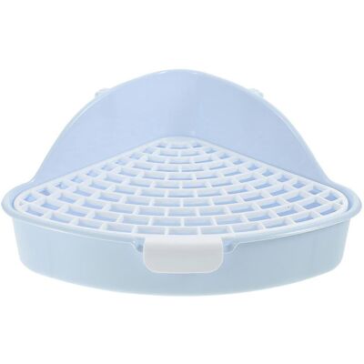 LISATR Bac À Litière Pour Lapins, Toilettes Pour Animaux De Compagnie, Bac Triangulaire D'Apprentissage De La Propreté, Litière D'Angle-25x19x10cm-blue - Publicité LISATR Bac À Litière Pour Lapins, Toilettes Pour Animaux De Compagnie, Bac Triangulaire D'Apprentissage De La Propreté, Litière D'Angle-25x19x10cm-blue - Publicité