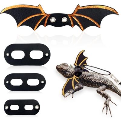 OEM Laisse Réglable Pour Lézard, Harnais Pour Dragon Barbu Ailé, Laisse Souple Pour Reptiles, Geckos Léopards, Amphibiens Et Autres Petits Animaux (noir) - Publicité OEM Laisse Réglable Pour Lézard, Harnais Pour Dragon Barbu Ailé, Laisse Souple Pour Reptiles, Geckos Léopards, Amphibiens Et Autres Petits Animaux (noir) - Publicité